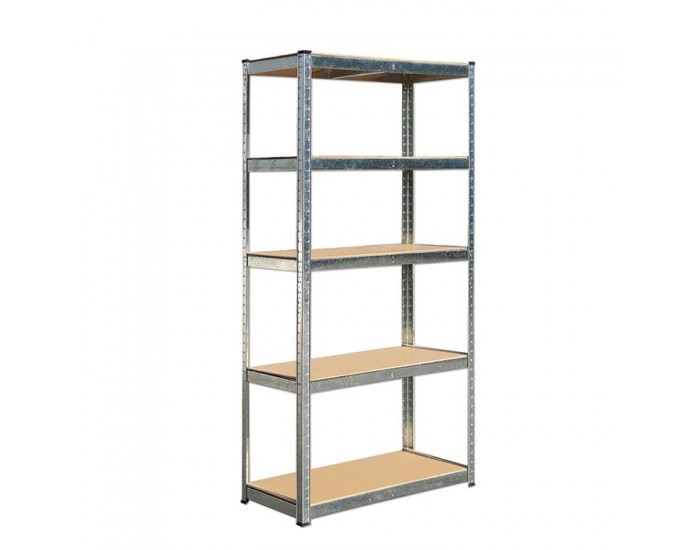 Стелаж RFG, метален, с 5 рафта, 900 х 400 х 1800 mm, MDF, до 175 kg