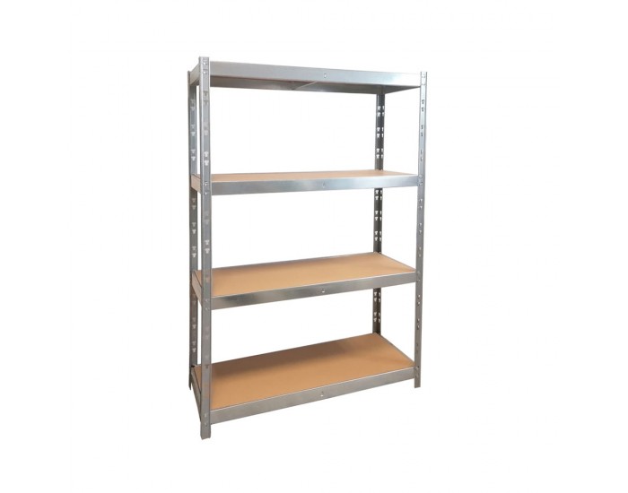 Стелаж RFG, метален, с 4 рафта, 1200 х 500 х 1920 mm, MDF, до 300 kg