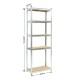 Стелаж RFG, метален, с 5 рафта, 800 х 400 х 2200 mm, MDF, до 200 kg