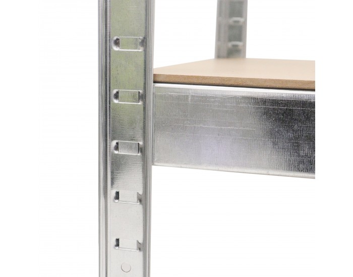 Стелаж RFG, метален, с 5 рафта, 800 х 400 х 2200 mm, MDF, до 200 kg