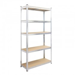 Стелаж RFG, метален, с 5 рафта, 900 х 300 х 2460 mm, MDF, до 200 kg - Rfg