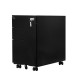 Контейнер RFG, метален, с три чекмеджета и ключ, 300 х 600 х 560 mm, черен