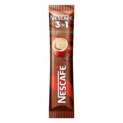 Nescafé Разтворимо кафе 3in1 Brown Sugar, с кафява захар, 16.5 g, в пакетче, 28 броя - Nescafe