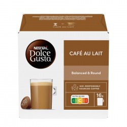 Nescafe Dolce Gusto Кафе капсула Caffe, Cafe Au Lait, 16 броя - Кафемашини, Кафеавтомати, Кафе и Капсули