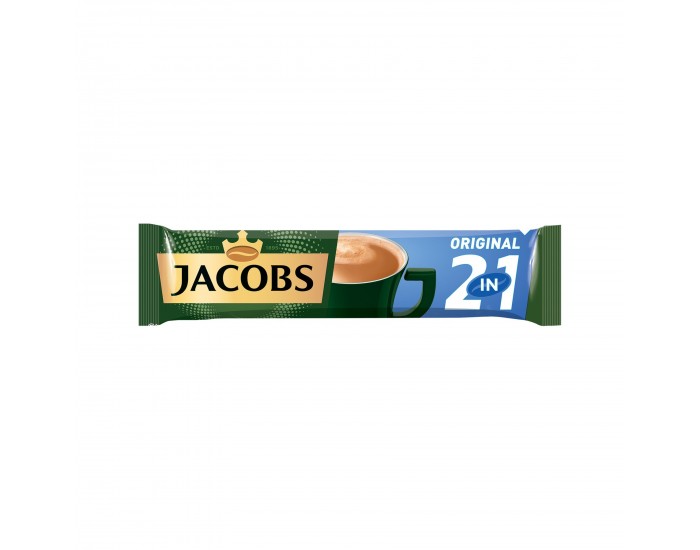 Jacobs 2in1 Разтворимо кафе Original, в пакетче, 14 g, 20 броя