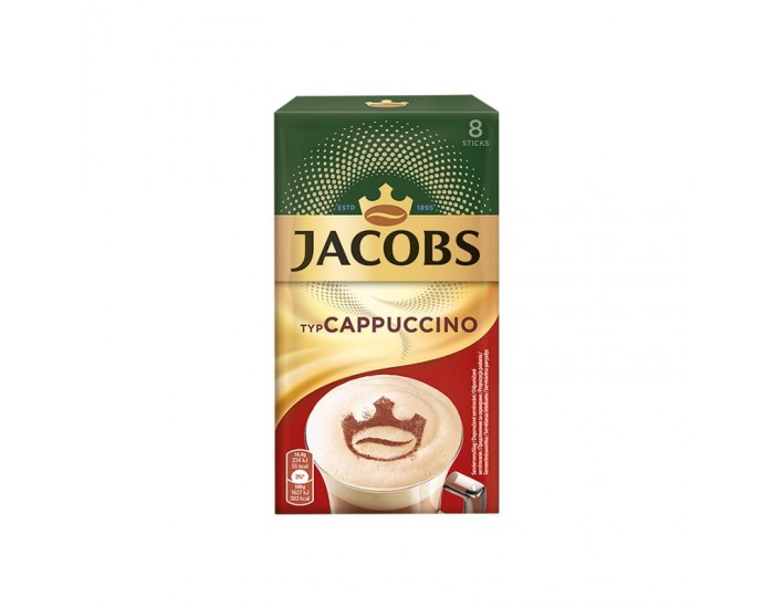 Jacobs Разтворимо кафе Капучино, в пакетче, 14.4 g, 8 броя
