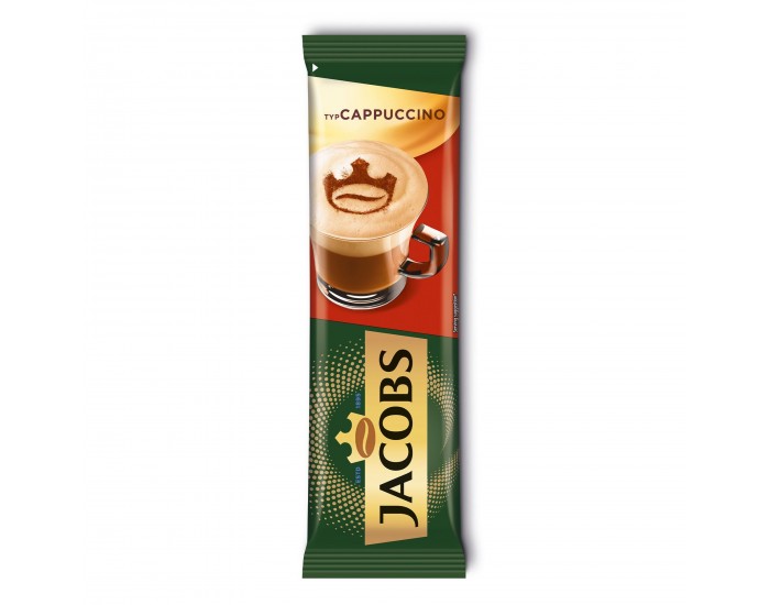 Jacobs Разтворимо кафе Капучино, в пакетче, 14.4 g, 8 броя