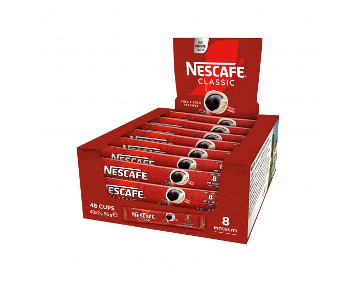 Nescafé Разтворимо кафе Classic, 2 g, в пакетче, 48 броя