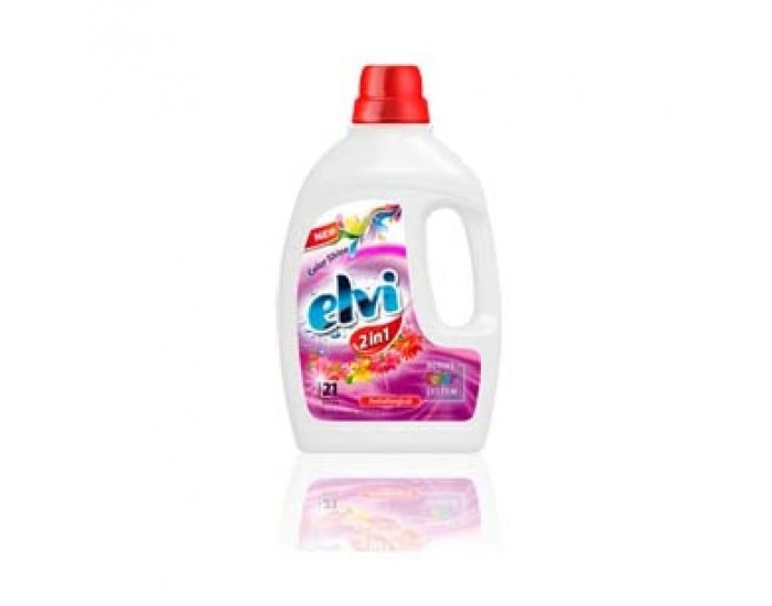 Перилен препарат Elvi, течен, за цветни тъкани, 1.5 l