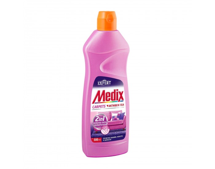 Препарат за почистване на килими и дамаски Medix Expert Carpets, активен гел, 500 ml
