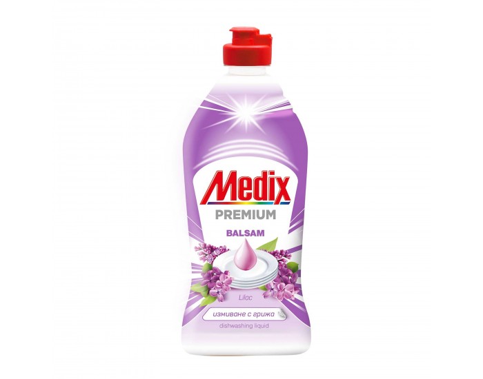 Препарат за миене на съдове Medix Beauty Balsam, люляк, 415 ml, виолетов
