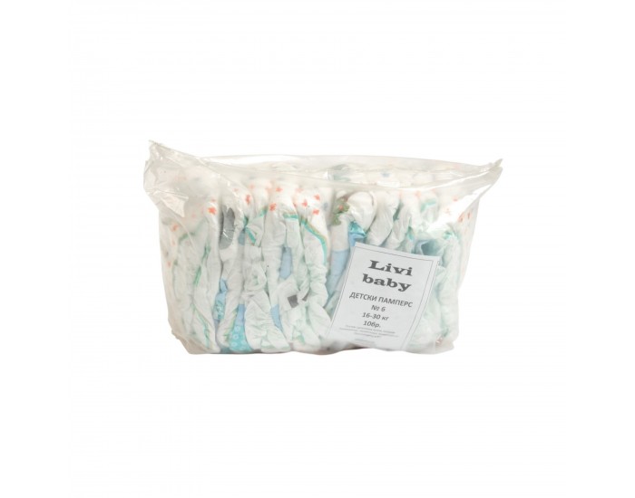 Детски пелени №6 Livi Baby, 16-30 kg, 10 броя