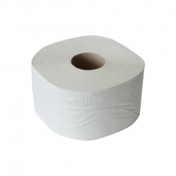 Тоалетна хартия, джъмбо, трипластова, избелена, 400 g, 12 броя - Продукти за баня и WC