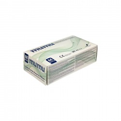 Ръкавици Mumu, латексови, M, с пудра, 100 броя - Продукти за баня и WC