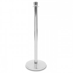 Ограничително колче Modern, хром, широчина 320 mm, височина 920 mm - Бизнес и Промишленост