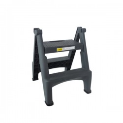 Стълба Office 1, с 2 стъпала, PVC, 47 х 52 х 58 cm - Бизнес и Промишленост