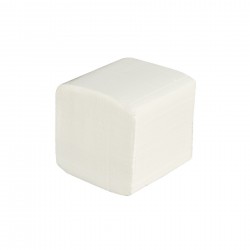 Тоалетна хартия на пачка, двупластова, 200 къса, 21 x 10 cm, 40 броя - Продукти за баня и WC