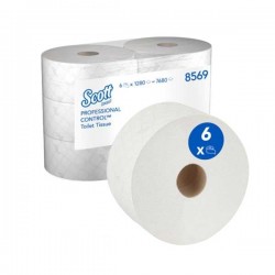 Тоалетна хартия Kimberly-Clark Scott Control 8569 Centrefeed, 1280 къса, 6 броя - Продукти за баня и WC