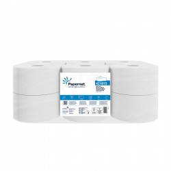 Тоалетна хартия Papernet Special, Mini Jumbo Centrefeed, двупластова, 840 къса, 12 броя, 210 m - Продукти за баня и WC