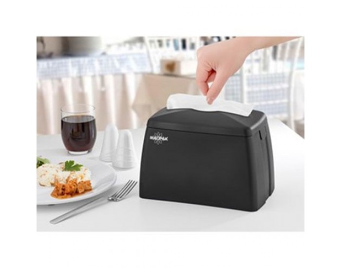 Диспенсър за кърпи за ръце Rulopak Modern Maxi, черен, abs