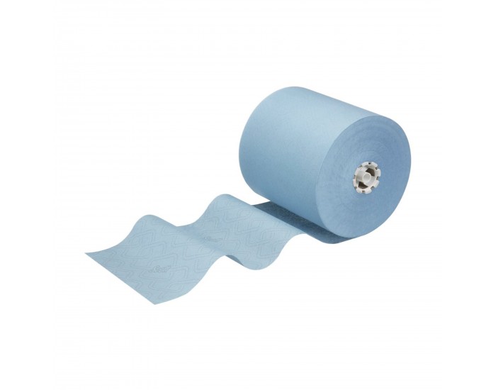 Кърпи за ръце Kimberly-Clark Scott Essential 6692, на ролка, 350 m, сини, 6 броя