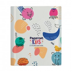 Диспенсър за кърпи за ръце Papernet Kids Animals, 30 х 14.5 х 33.6 cm - Продукти за баня и WC