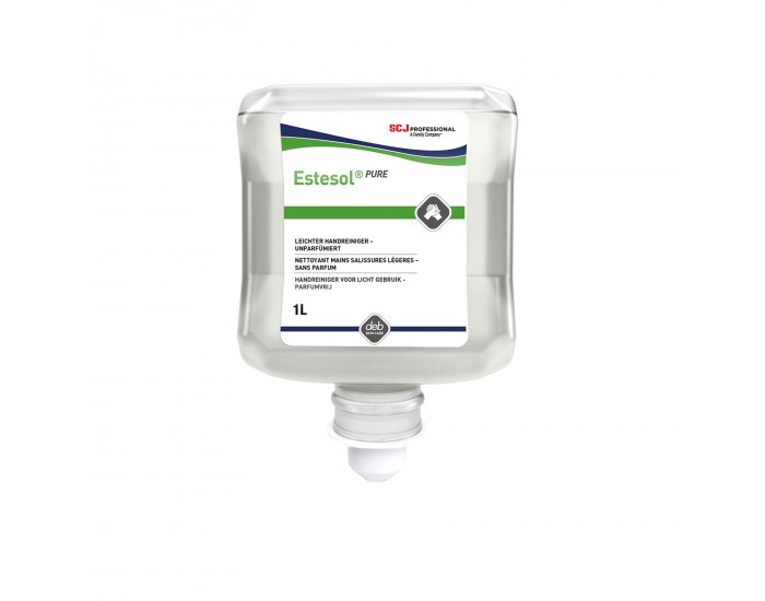 Течен сапун за ръце SCJohnson Estesol Pure, почистващ без аромат, 1 L