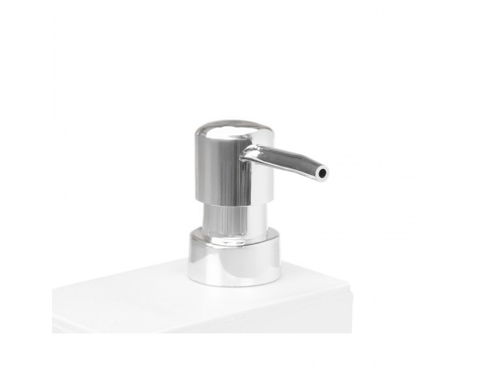 Диспенсър Kinvara, с поставка за гъба, 650 ml, бял