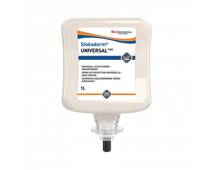 Крем за ръце SCJohnson Stokoderm Universal Pure, предпазващ, 1 L