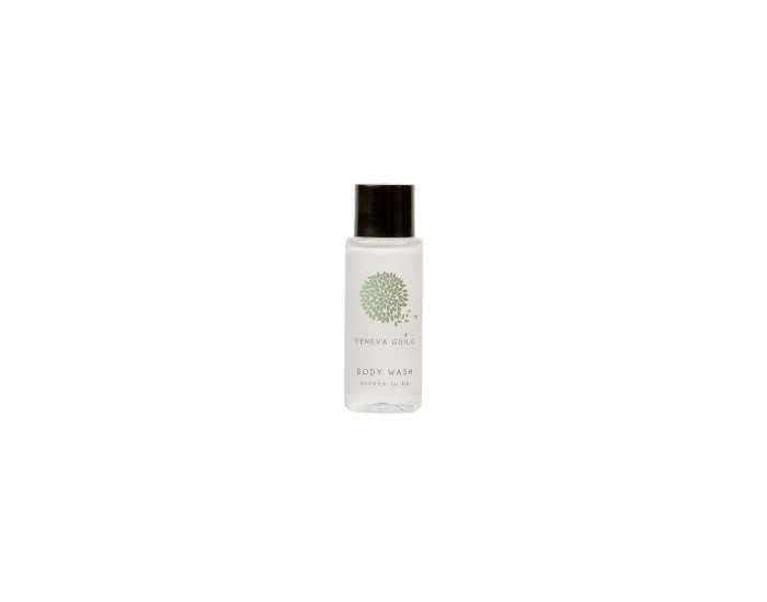 Душ гел GFL Cosmetics Geneva, с черна капачка, 30 ml, 300 броя