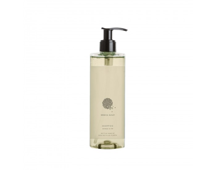 Шампоан GFL Cosmetics Geneva, с помпа, запечатан, 380 ml, 6 х 20 cm