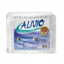 Пелени за възрастни Alivio, нощни, M, от 50 до 80 kg, 10 броя - Продукти за баня и WC