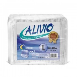 Пелени за възрастни Alivio, нощни, L, от 80 до 100 kg, 10 броя - Продукти за баня и WC