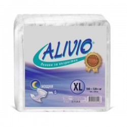 Пелени за възрастни Alivio, нощни, XL, от 100 до 120 kg, 10 броя - Продукти за баня и WC