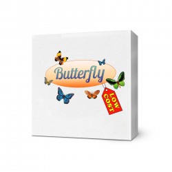 Салфетки Butterfly, еднопластови, 33 х 33 cm, 80 броя - Продукти за баня и WC
