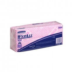 Кърпа Kimberly-Clark WypAll X50 7444, 41.8 х 24.7 cm, червена, 50 броя - Продукти за баня и WC