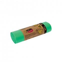 Торби за смет York Eco Natural, с връзка, 60 L, 10 броя - Почистване и Дезинфекция