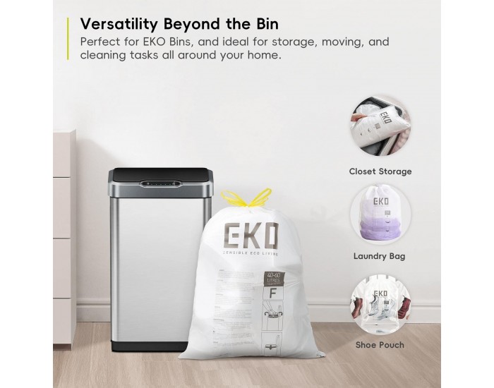 Торби за смет Eko, тип F, с връзка, 40-60 L, 12 броя