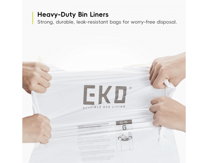Торби за смет Eko, тип G, с връзка, 50-90 L, 10 броя
