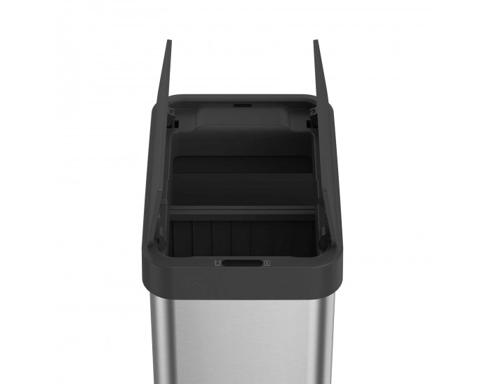 Кош за отпадъци Eko Phantom X, за разделно събиране, сензорен, 22+28 L
