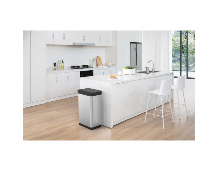 Кош за отпадъци Eko Phantom X, за разделно събиране, сензорен, 22+28 L