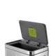 Кош за отпадъци Eko X-Cube, с педал, 30 L