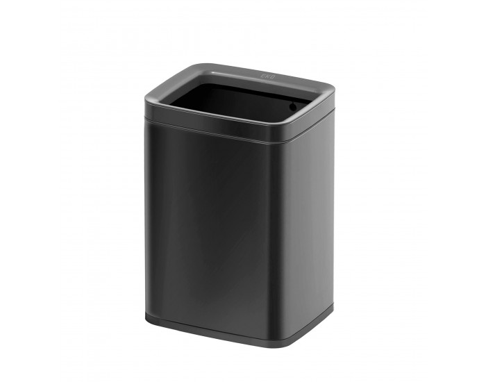 Кош за отпадъци Eko Laguna, без капак, 8 L, черен, 23 х 18 х 35 cm