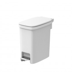 Кош за отпадъци Eko Touchgo, с педал, 10 L, бял - EKO