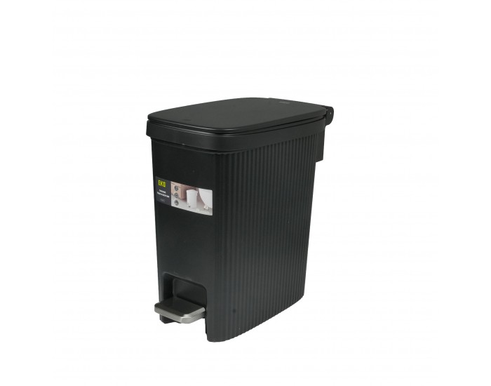 Кош за отпадъци Eko Touchgo, с педал, 10 L, черен