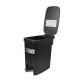 Кош за отпадъци Eko Touchgo, с педал, 10 L, черен