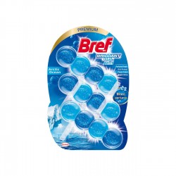 Ароматизатор за тоалетна Bref Brilliant, Arctic Ocean, 3 х 42 g - Bref