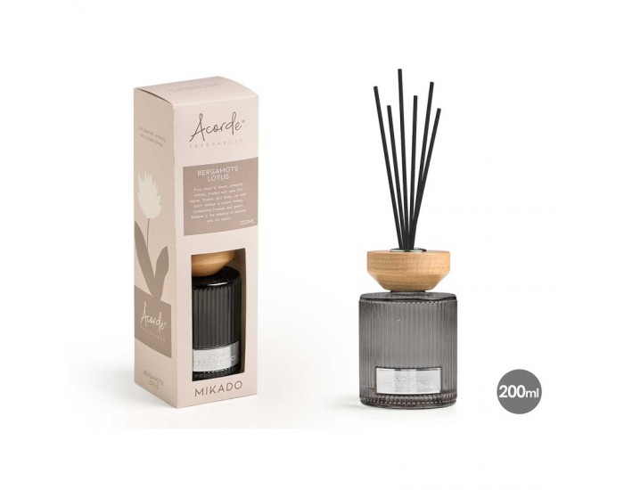 Ароматизатор Acorde Mikado, пръчици, Bergamots Lotus, 200 ml