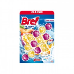 Ароматизатор за тоалетна Bref Power Aktiv, Fruitopia, 3 х 50 g - Bref