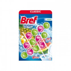 Ароматизатор за тоалетна Bref Power Aktiv, Hawaii, 3 х 50 g - Bref